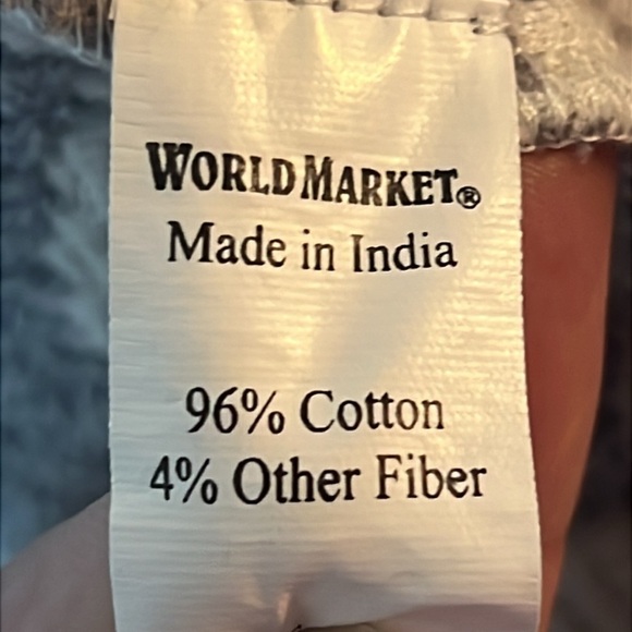 World Market Women Gray Patterned Jacket Open Fringe bottom S/M Pockets Oversize - Picture 8 of 9